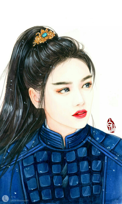 手绘古风女子
画师：白岫