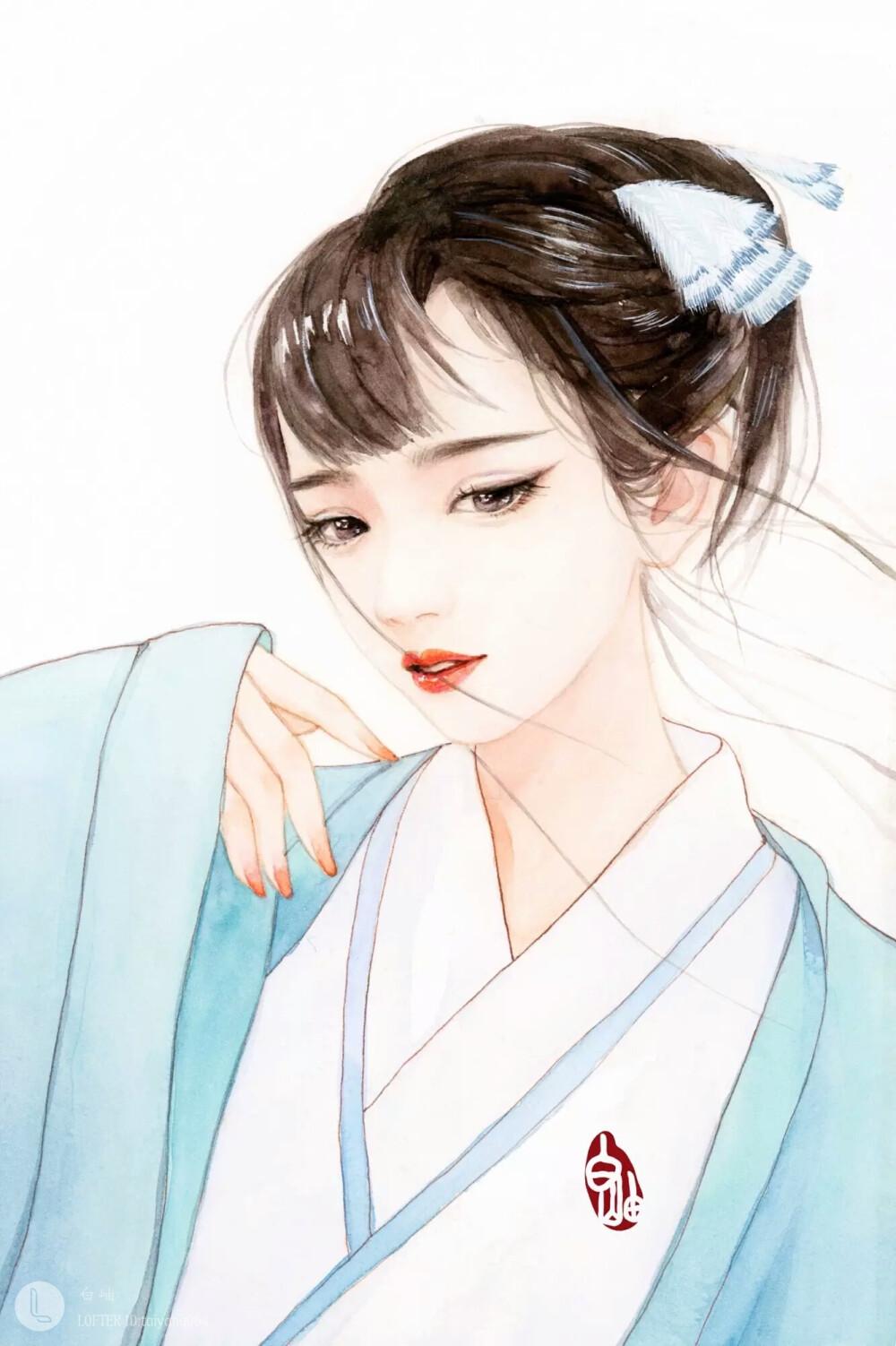 手绘古风女子
画师：白岫