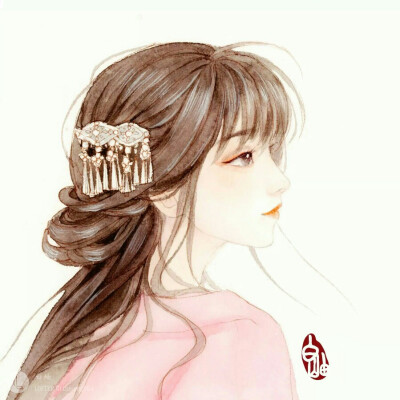 手绘古风女子
画师：白岫