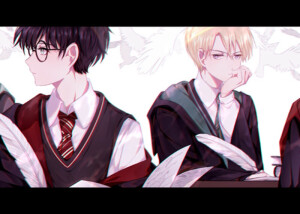 上课偷偷看你  #Lofter@エア 德哈 Drarry