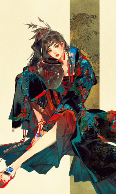 (*^▽^*)剑三，丐帮，丐姐
画手@伊吹鸡腿子
侵删