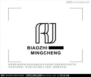 标志 LOGO 字母RJ