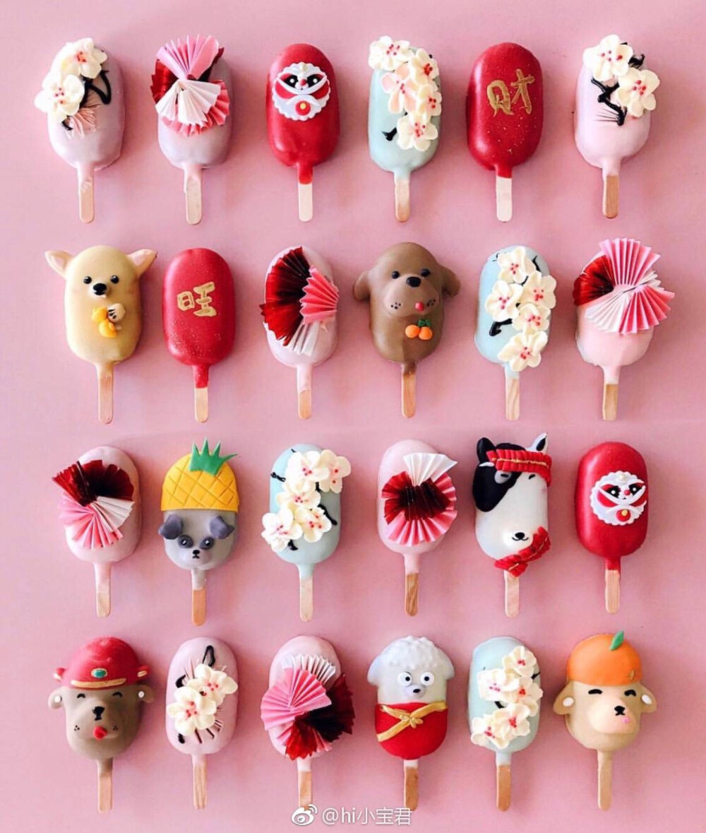 是冰棒？是蛋糕？ins红人Raymond Tan就将蛋糕变成了一支支冰棒的样子，相信如果是生日时候收到这么一盒“冰棒”一定非常惊喜吧！