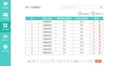 pc端
后台系统
界面设计