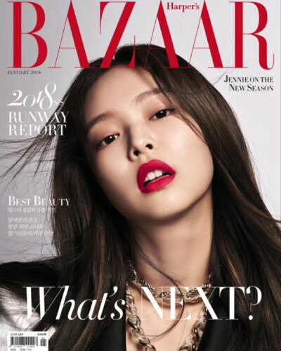 171218 BAZAAR杂志拍摄画报图 jennie