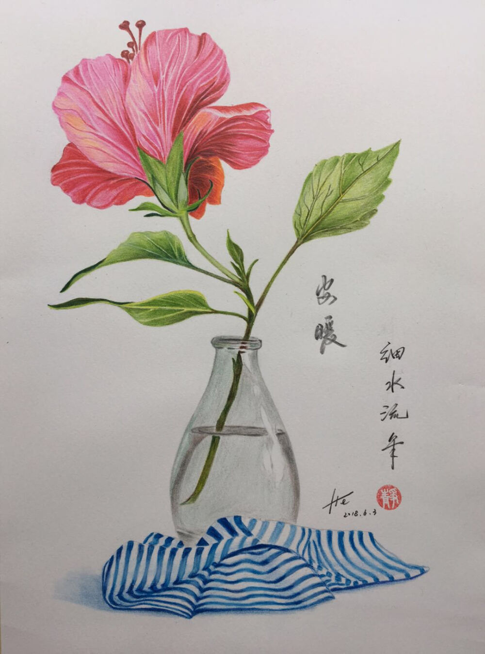 彩铅手绘，画材：甜蜜蜜彩铅，霹雳马+获多福 ，丝蒂摩暖棕