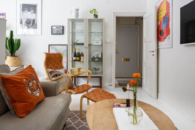 斯德哥尔摩的小公寓 / 充满艺术感的软装家具 ​​​​