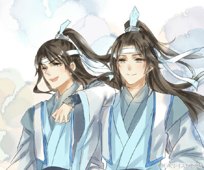 「魔道祖师-蓝景仪、蓝思追」哇唔每天呵呵哒 绘