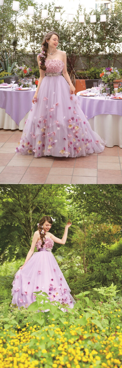 日本婚纱公司Kuraudia Co与迪斯尼合作推出的新娘礼服，看了想结婚系列