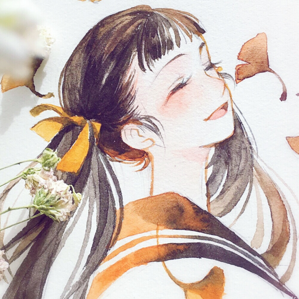 水彩 动漫人物女 校服
意境精致唯美细腻