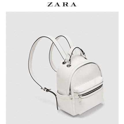 ZARA 新款 TRF 女包 口袋饰背包