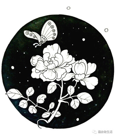 黑白装饰画