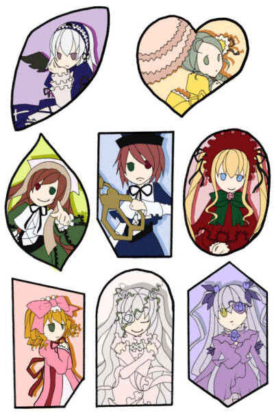 蔷薇少女薔薇少女ローゼンメイデン Rozen Maiden [水銀燈/金糸雀/翠星石/蒼星石/真紅/雛莓/薔薇水晶/雪華綺晶]