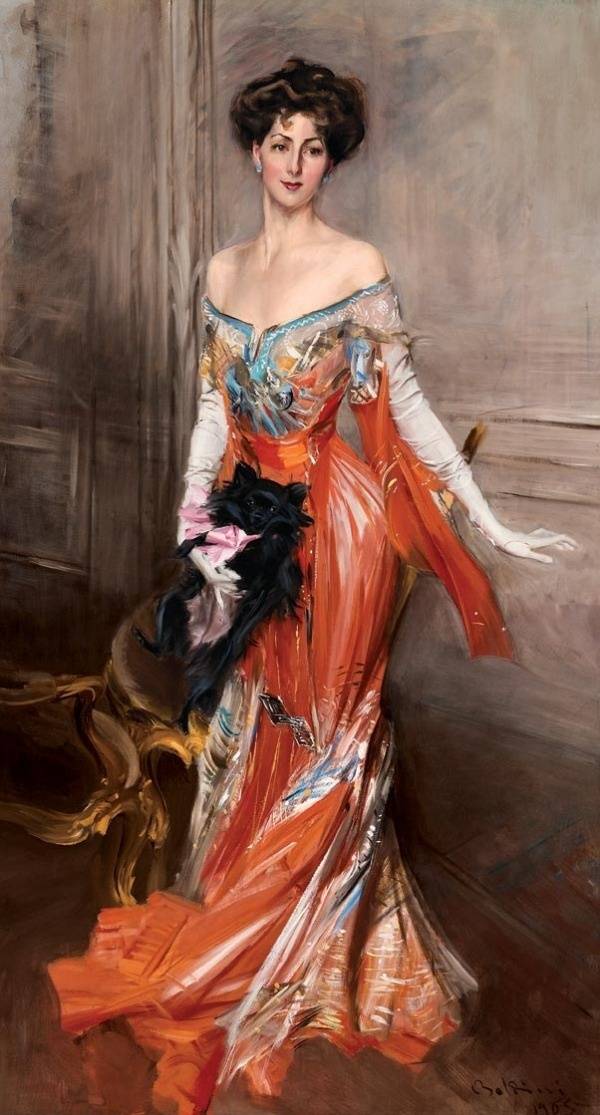 [cp]意大利旅法画家Giovanni Boldini以创作优雅的名媛贵妇肖像画而闻名。Giovanni Boldini是欧洲美好时代时尚画家的代表人物之一，他笔下的贵妇和名媛各个拥有精致的面庞，身着优雅的华服，佩戴华美的珠宝。Giovanni Boldini善用飞动的笔触，表现一个时代的浮华与轻飘。 ​​​​图一《GIOVINETTA ERRAZURIZ的肖像》是Giovanni Boldini不多的儿童题材作品，在苏富比拍卖行拍了近658万美金。[/cp]