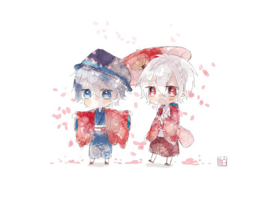 mafumafu，soraru图片来自推特，画师推特id@sirokawa_