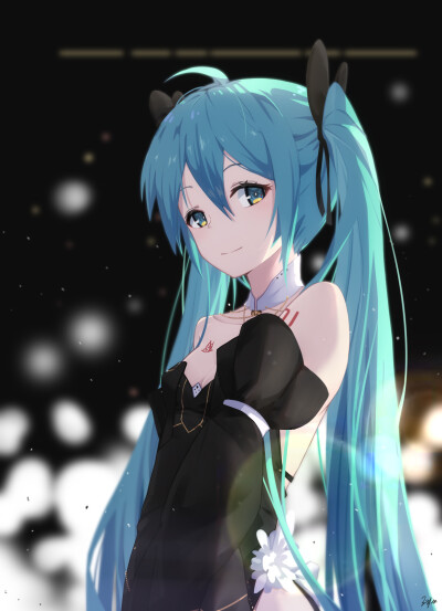 VOCALOID 初音未来 绘师：渣音Re.（pixiv id=3910079）本作品pixiv id=69266251