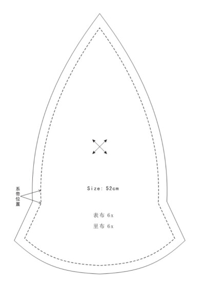 儿童帽头围52