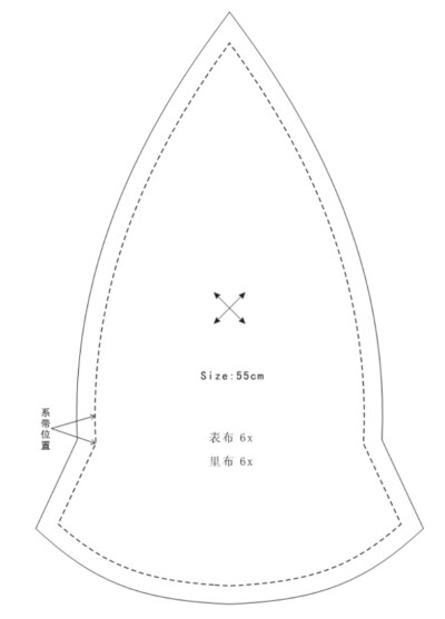 儿童帽头围55