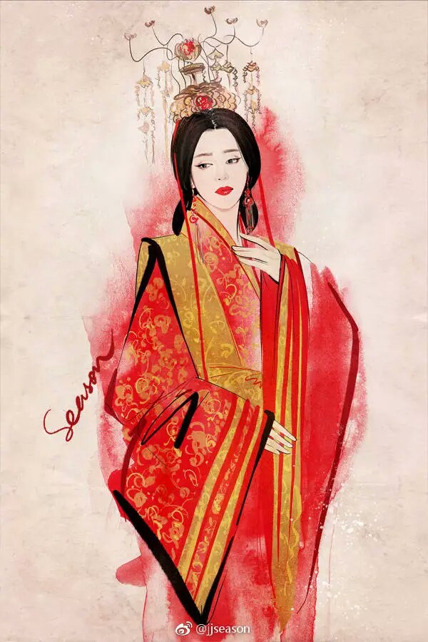 红衣女子