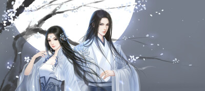 (古风情侣) 绘师：安渣渣的移动城堡