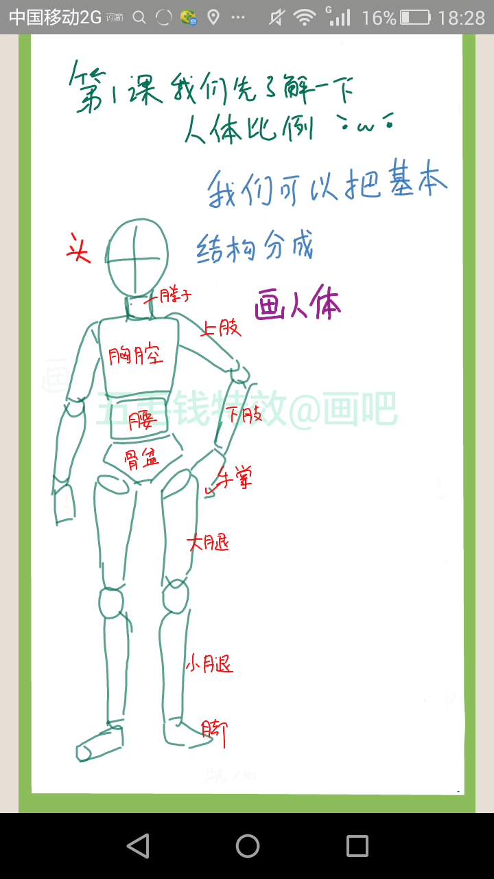 人体比例一一画吧