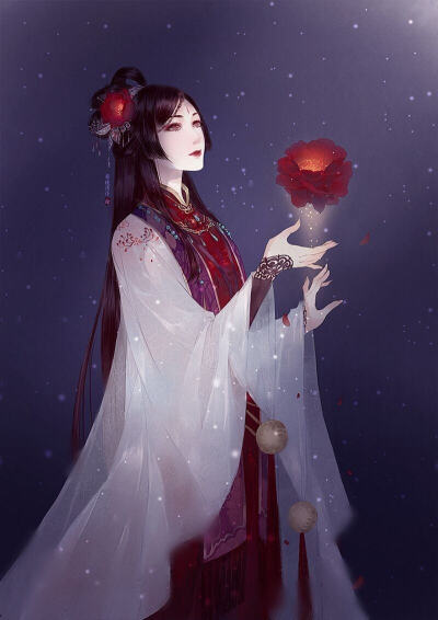 ［板绘 奇迹暖暖 古风］ 花开如锦