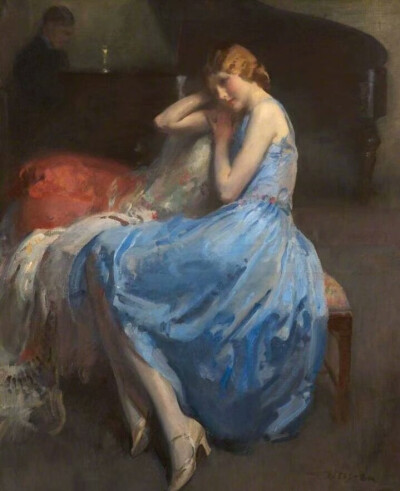 19世纪末20世纪初英国画家Walter Ernest Webster。擅长油画和水彩人物画，描绘的对象大多是上流社会的名流和著名芭蕾舞演员。 ​​​​