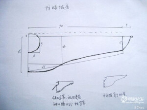 网友分享：数字为公分，根据个人喜好，前襟后背可再长些，买三米花边车缝上好看。袖口可以穿松紧带，或延长至手背中指套环，以免手背晒黑。仅供参考