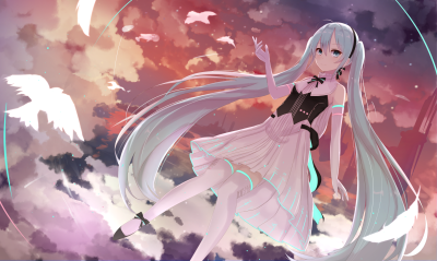 VOCALOID 初音未来 绘师：RH（pixiv id=3237998）本作品pixiv id=69294507