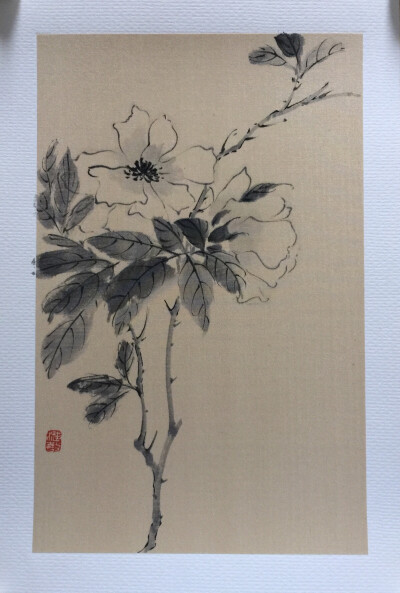 临黄芳老师画作