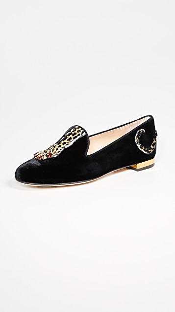 Charlotte Olympia 老虎爪平跟船鞋