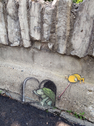 David Zinn｜粉笔