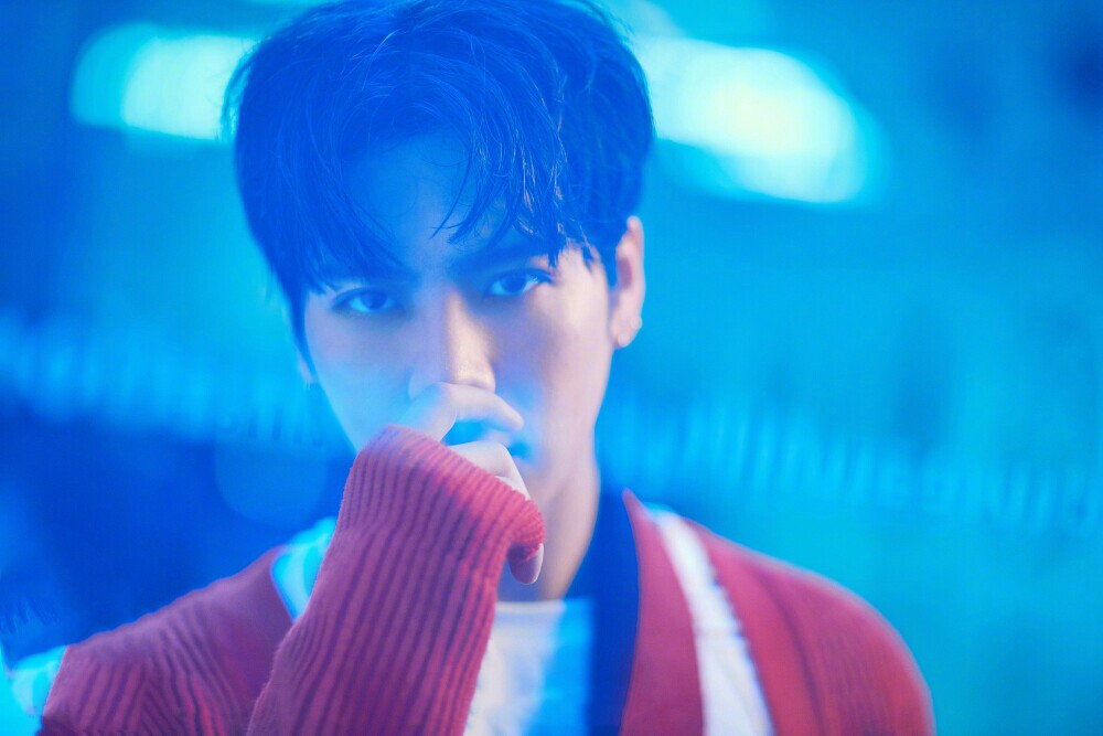 宝姿ports拍摄 王嘉尔 jackson 蓝色系的嘎嘎