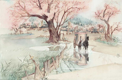 〔 古风素材 〕作者' 画画的子茶