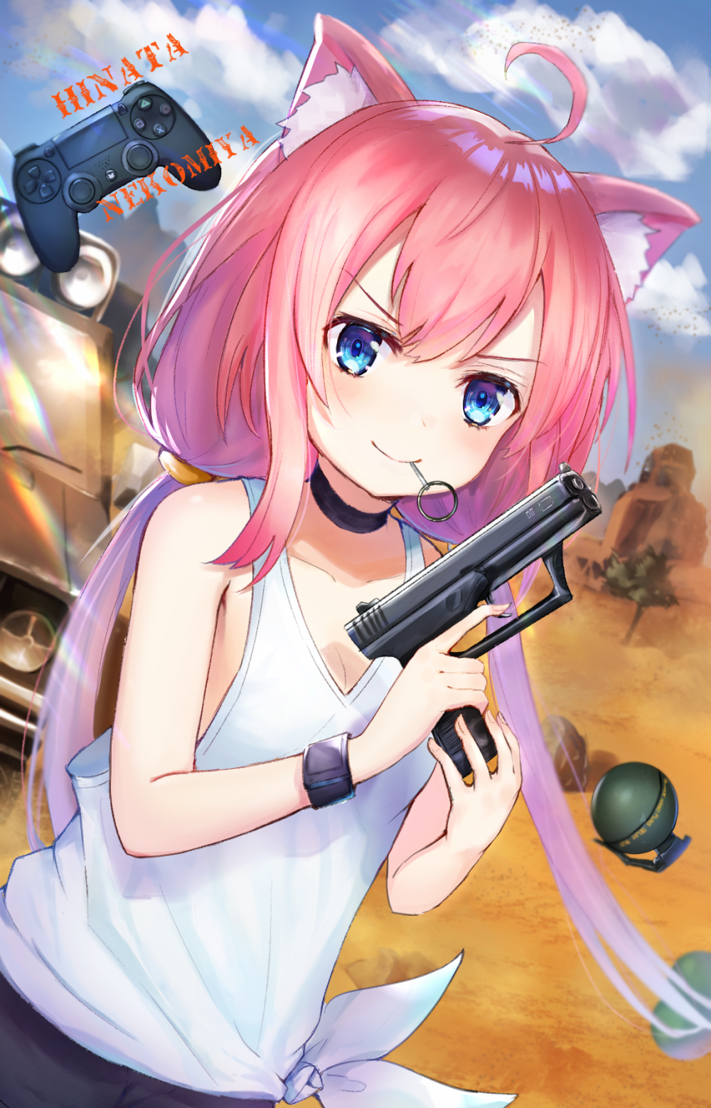 虚拟youtuber 猫宫日向 绘师:オムレットマト(pixiv id=14000684)本