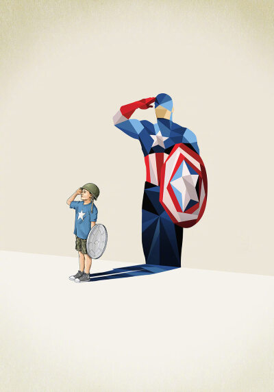 &quot;Super Shadows&quot; · 美国插画师 Jason Ratliff | www.jason-ratliff.com ​