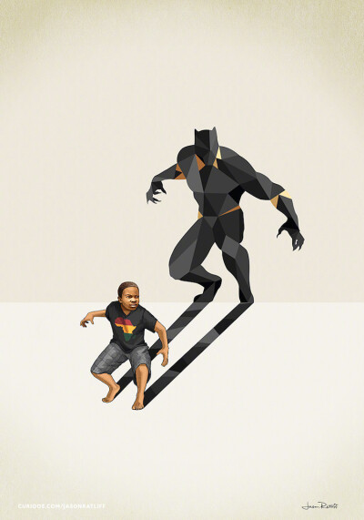 &quot;Super Shadows&quot; · 美国插画师 Jason Ratliff | www.jason-ratliff.com ​