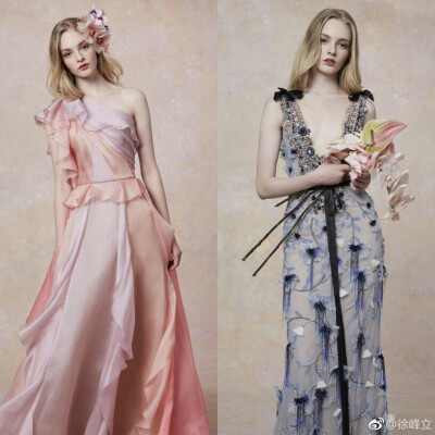 Details | Marchesa Resort 2019～古典油画中的女主角穿上梦幻飘逸的仙裙，糅合出一幅早春的浪漫图景～ ​