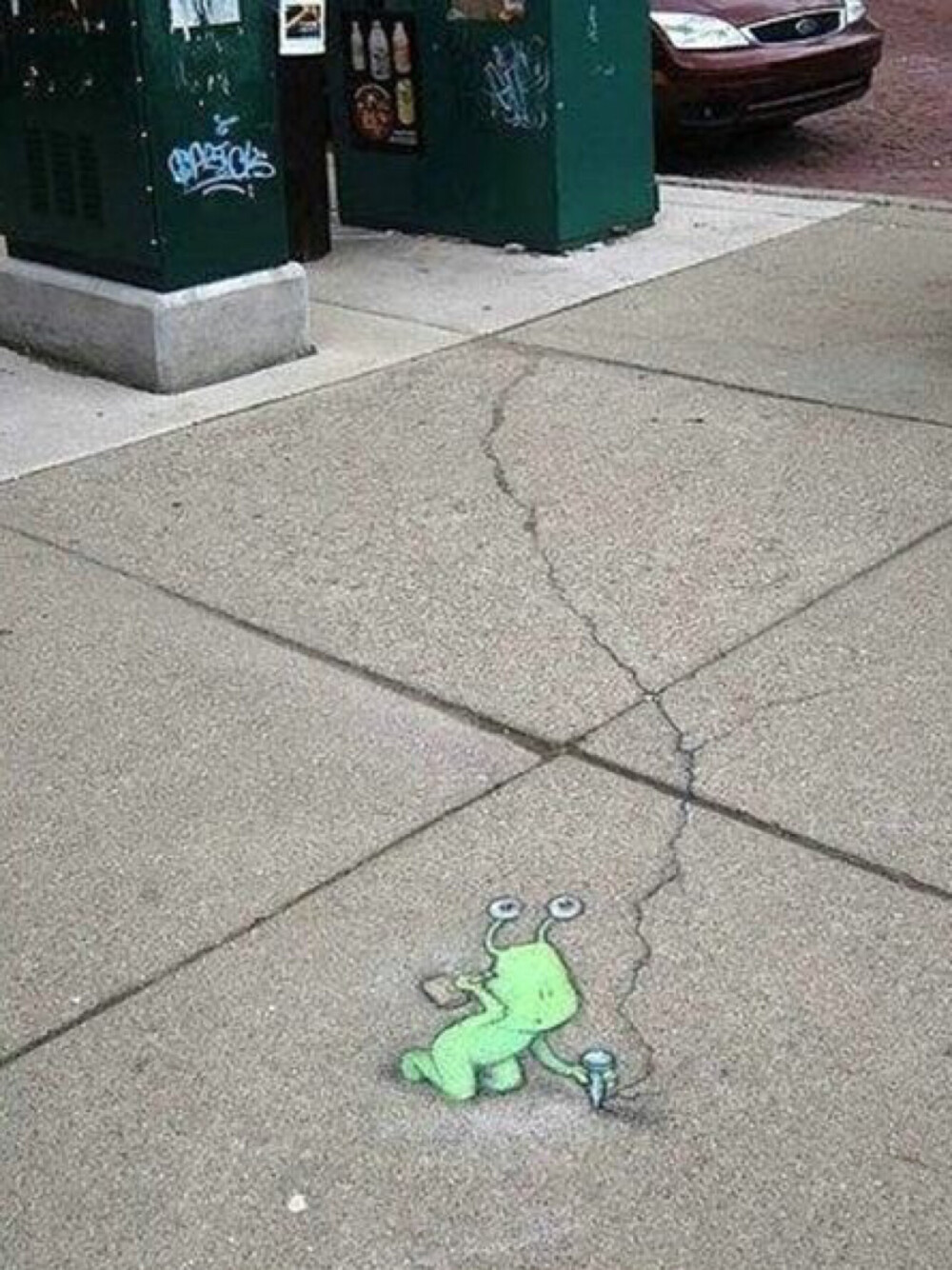 David Zinn｜粉笔