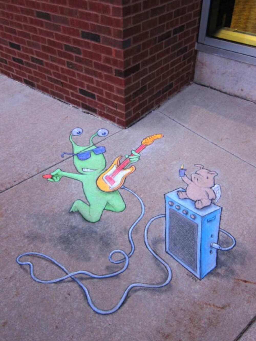 David Zinn｜粉笔