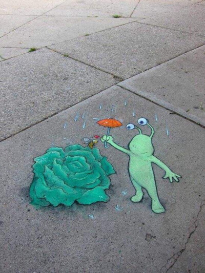 David Zinn｜粉笔