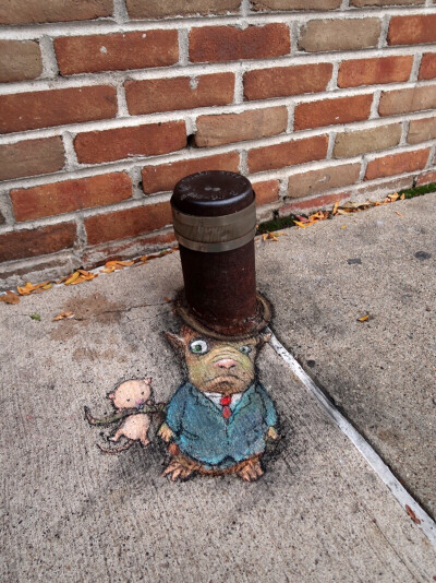 David Zinn｜粉笔