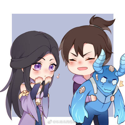 露娜 孙悟空
画师：东南北西瓜霜
微博