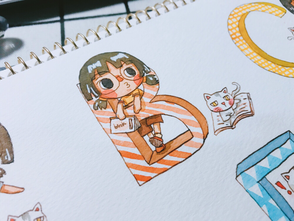 复习英语
复着复着就画字母去了
画完这个ABCDE
保佑我的英语不挂科