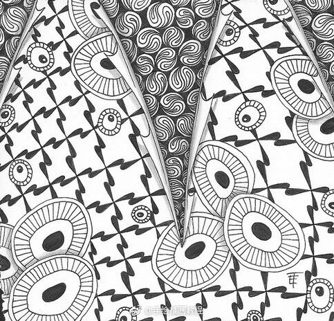 一大波纹样~非常实用，转存吧~（转）@美术绘画教程 ​