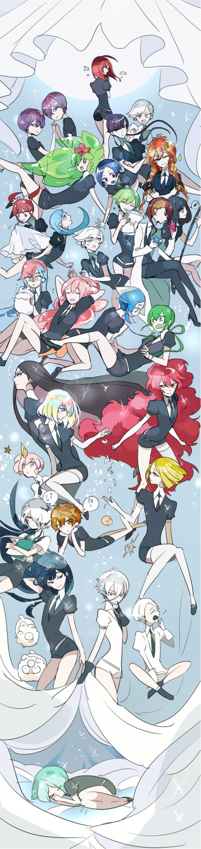 宝石之国
画师=しゅみこ https://www.pixiv.net/member_illust.php?illust_id=69318060&mode=medium