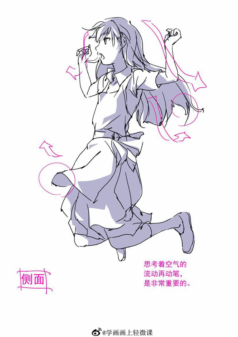 裙子 裤子动态画法 