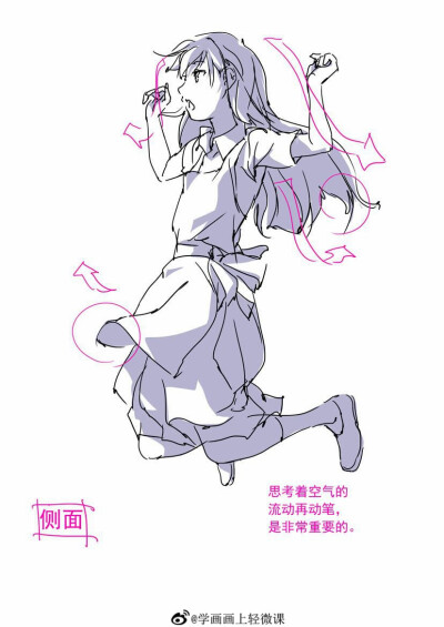 裙子 裤子动态画法 