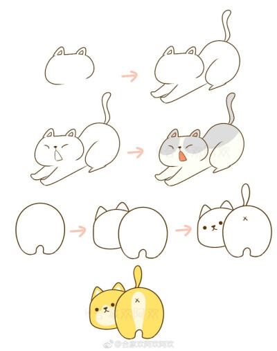 设计秀 一组小猫猫送给小伙伴们~（作者：合家欢阿欢阿欢 ） ​