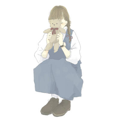 日式插画 服装设计 时尚插画
女生